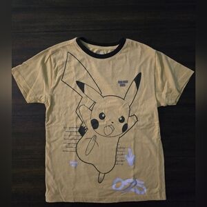 Pokemon Tan Pikachu Short Sleeve Tee